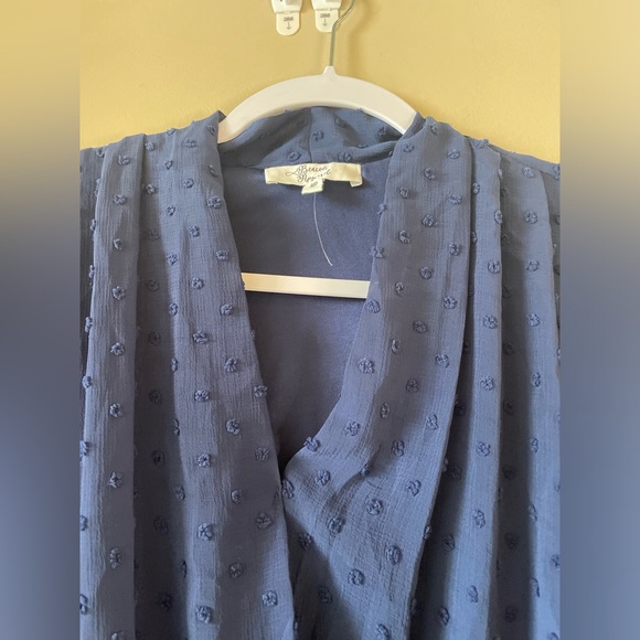 BEACON APPAREL Navy blue blouse - Picture 6 of 7